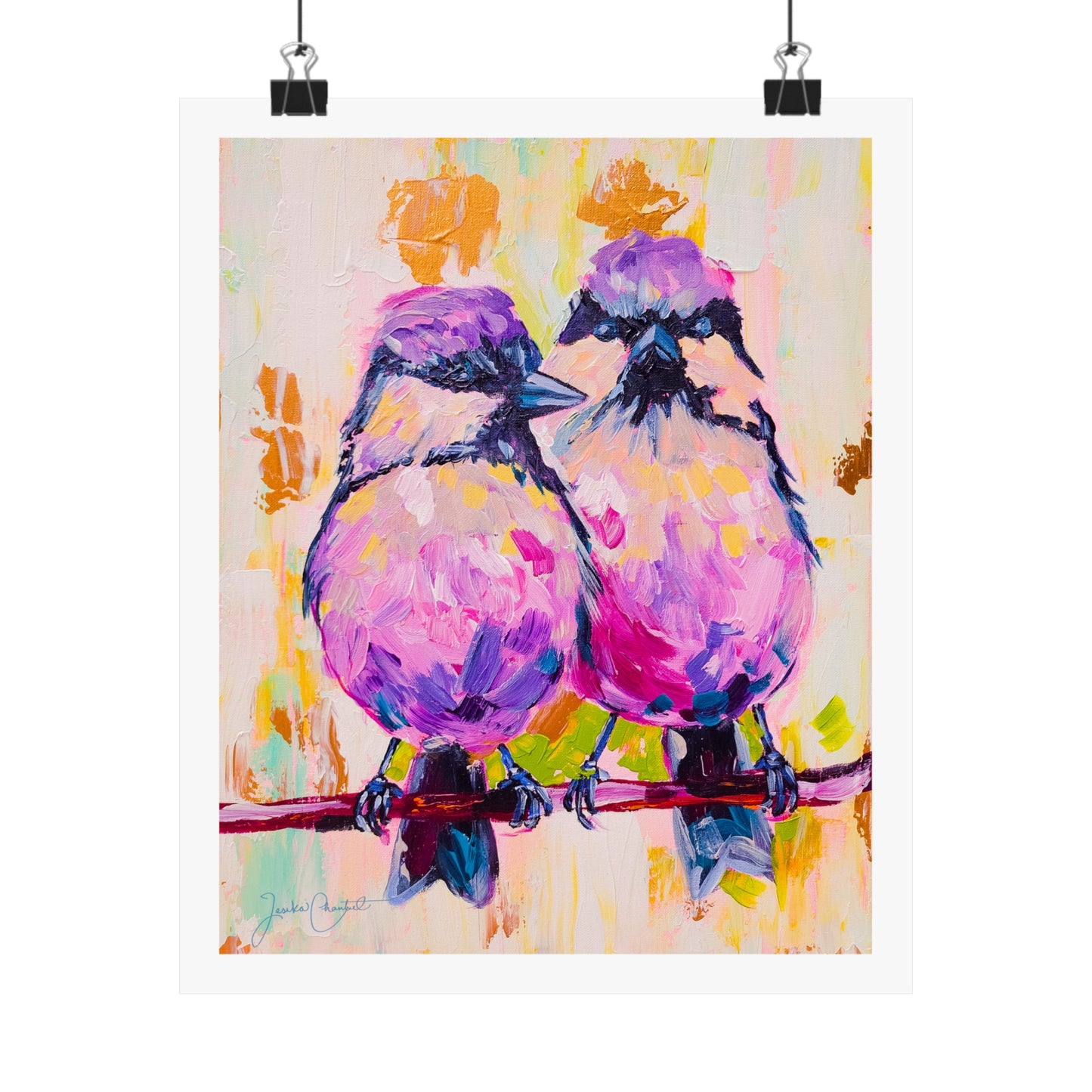 "A Pair of Purple Tits" Fine Art Print