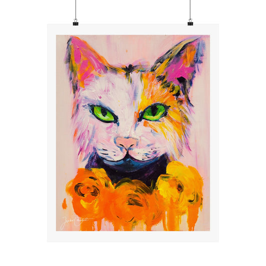 "A Purrrple Kitty" Fine Art Print
