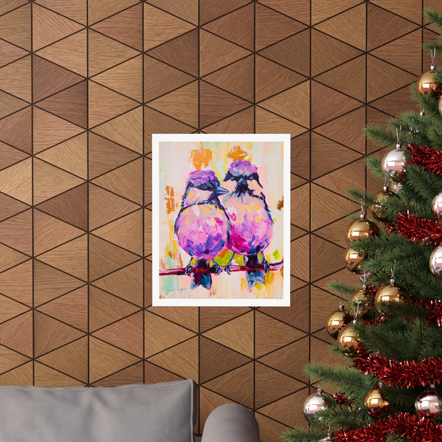 "A Pair of Purple Tits" Fine Art Print
