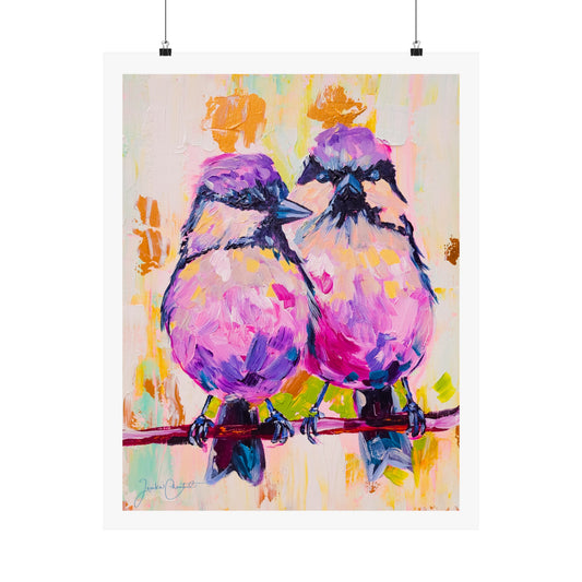 "A Pair of Purple Tits" Fine Art Print