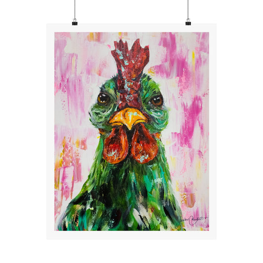 "A Big Green Cock" Fine Art Print
