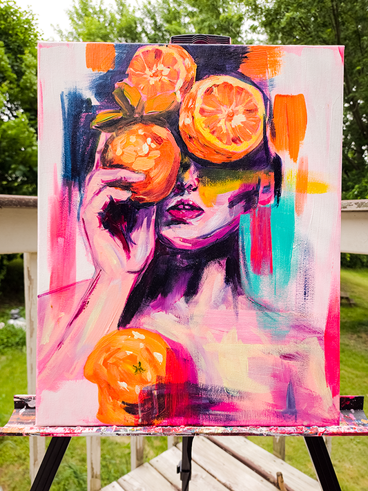 "Orang-GAY" Original Mixed Media Painting